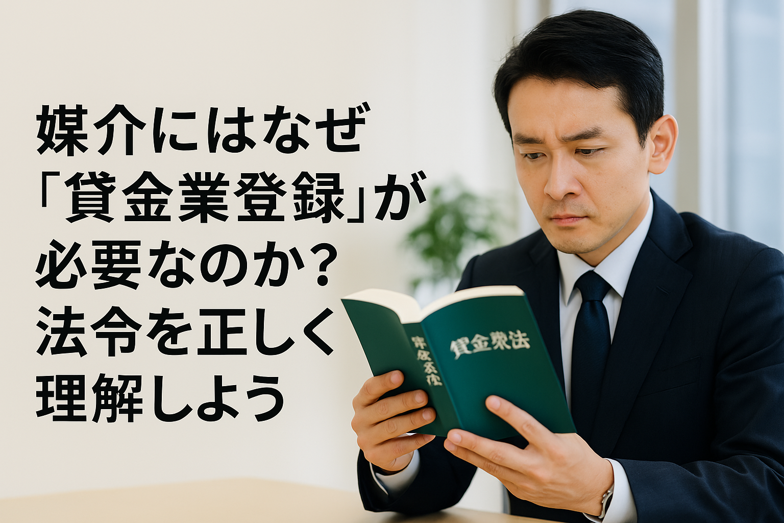 媒介にはなぜ「貸金業登録」が必要なのか？法令を正しく理解しよう