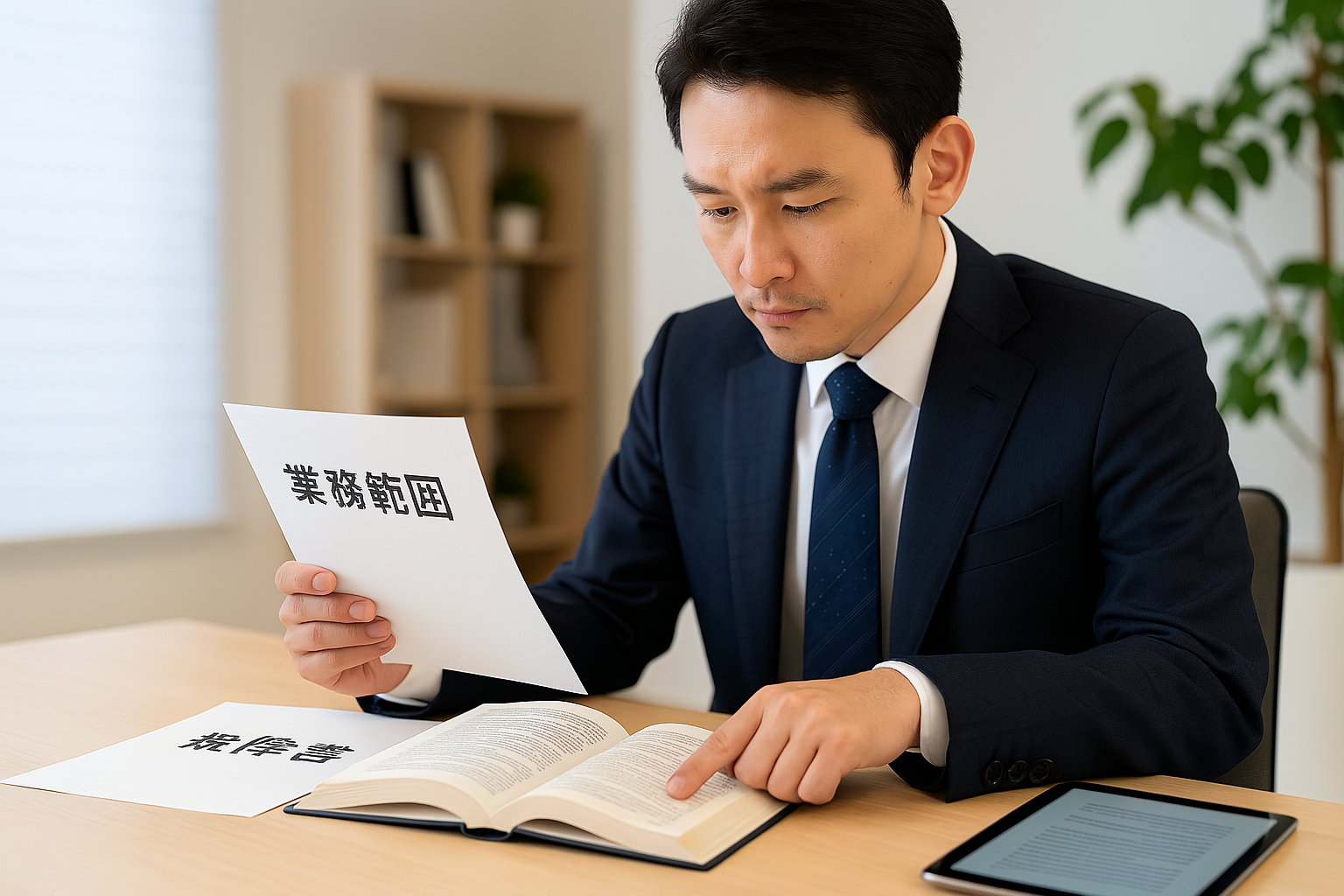 ローン申込書に記入する手元の写真