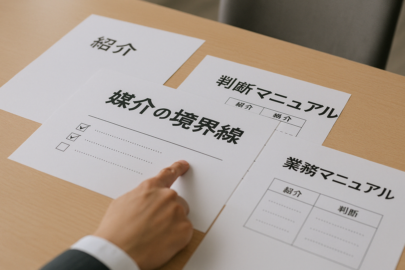 媒介の境界線を意識する資料イメージ