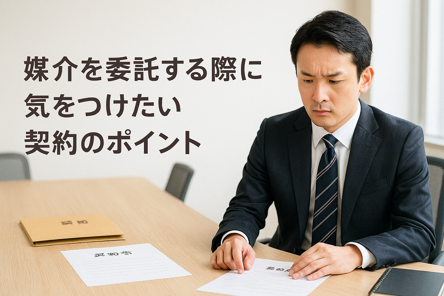 媒介を委託する際に気をつけたい契約のポイント