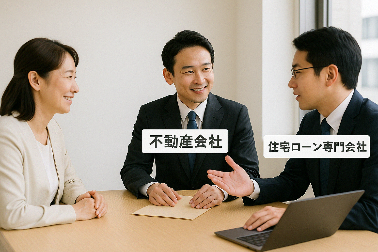 2社が連携して顧客対応しているイメージ