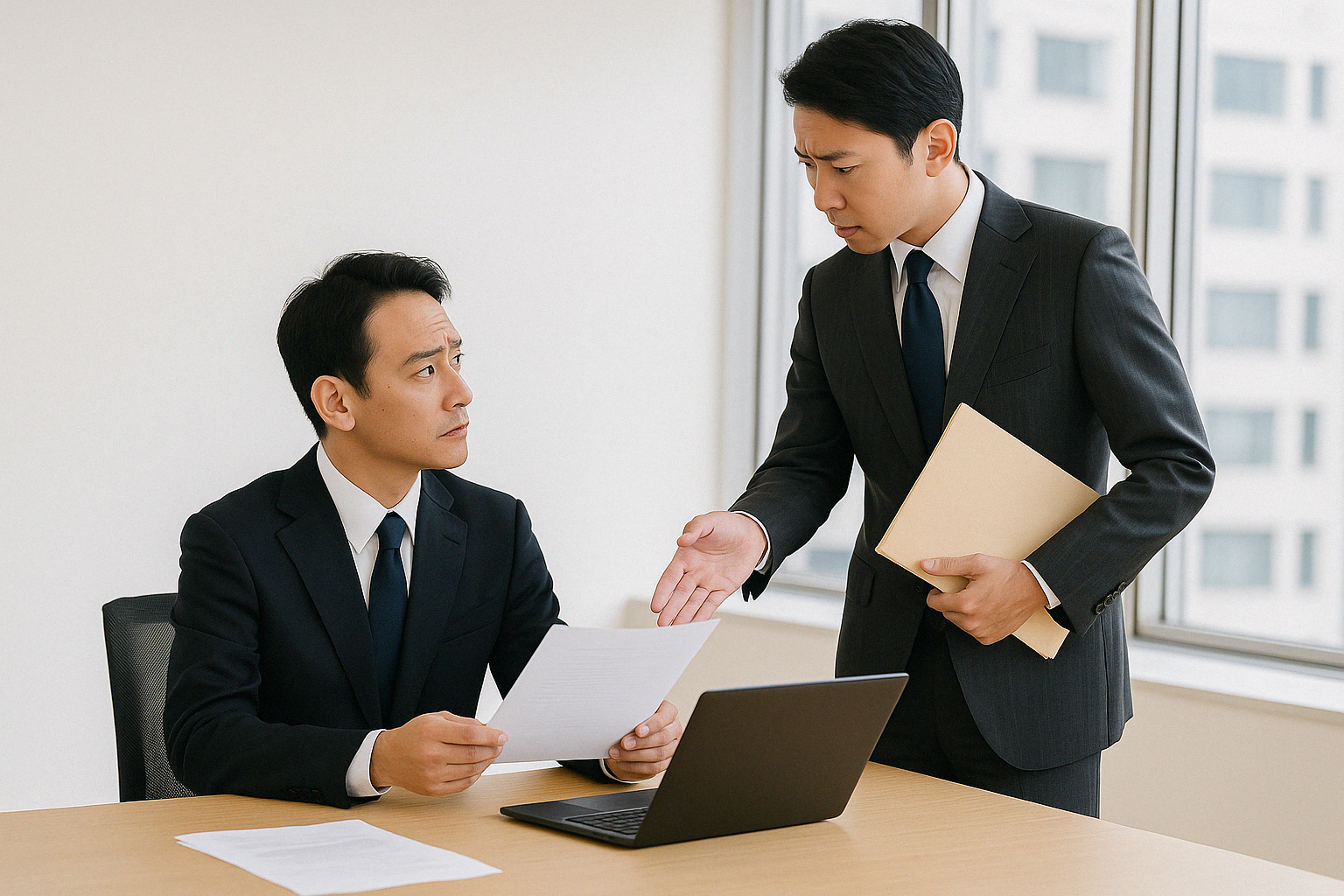 競合他社の不正を通報する例のイメージ