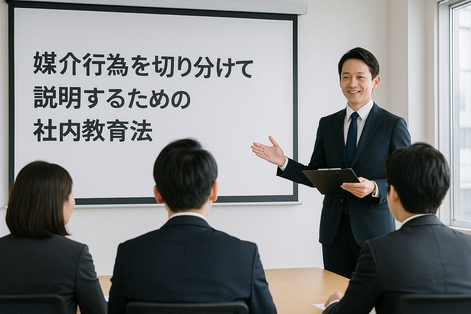 提出書類のリストを作成している様子