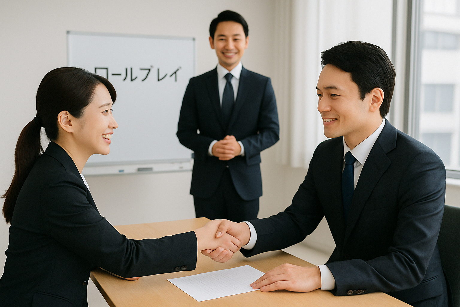 社員ヒアリングの場面イメージ