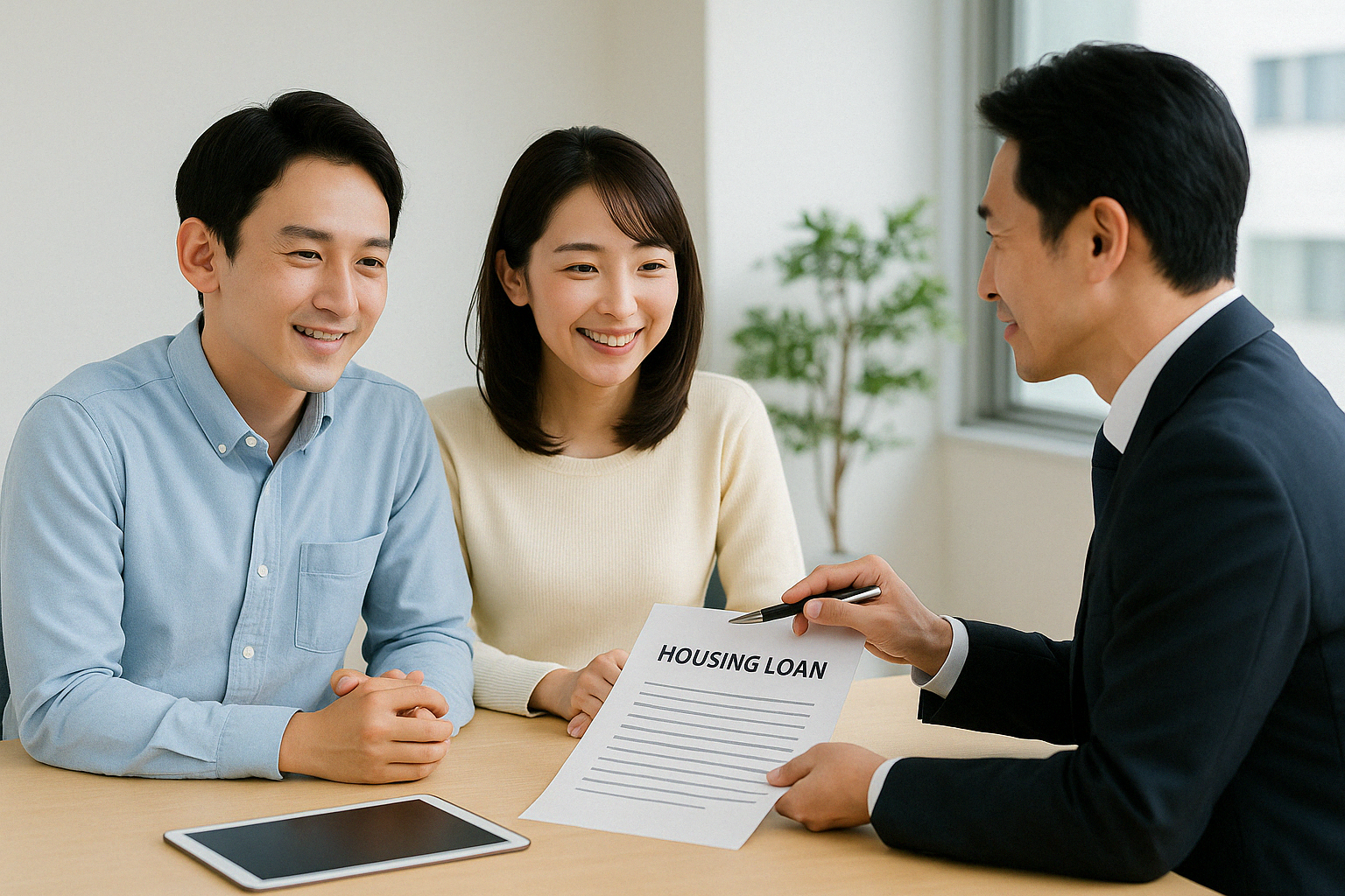 住宅ローン手続き中のイメージ